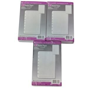At A Glance Time Management Systems C34 Ruled Paper Refills 5.5" x 8.5" 18 Packs